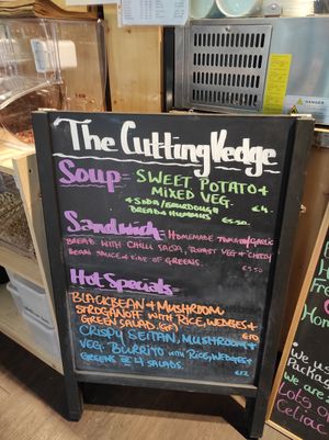 Menu at The Cutting Vedge in Kilkenny