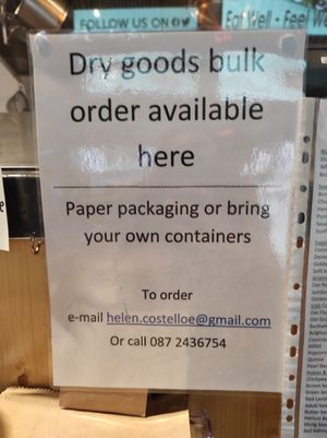 Bulk grains at The Cutting Vedge in Kilkenny