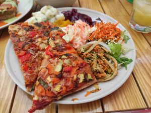 Pizza plate at The Cutting Vedge in Kilkenny