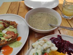 Mushroom soup at The Cutting Vedge in Kilkenny