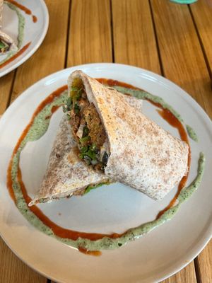 Nut roast wrap at The Cutting Vedge in Kilkenny