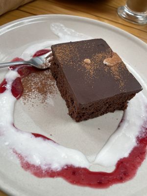 Orange choc brownie  at The Cutting Vedge in Kilkenny