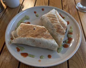 Delicious Falafel wrap   at The Cutting Vedge in Kilkenny