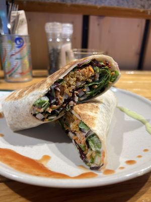 Almond nut roast wrap  at The Cutting Vedge in Kilkenny