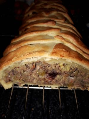 Cranberry mushroom and chestnut wellington at The Cutting Vedge in Kilkenny