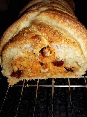 Toasted Hazelnut and Cranberry roulade at The Cutting Vedge in Kilkenny