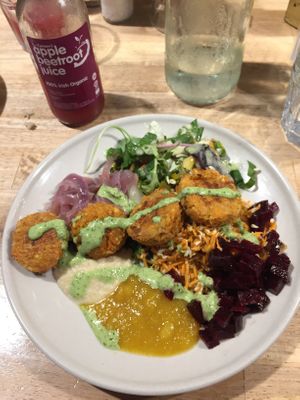 Falafel plate at The Cutting Vedge in Kilkenny