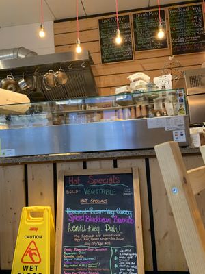 View from our table. Cute place  at The Cutting Vedge in Kilkenny