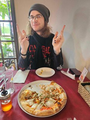 This is all we got of the food, we were so dang hungry we forgot to take piccies of the fresh product 😁 at La Luce in Fujikawaguchiko