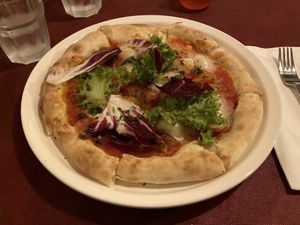 Vegan pizzaa  at La Luce in Fujikawaguchiko