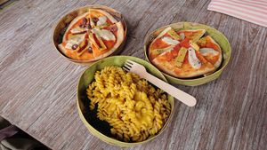 vegan pizza Minnesota, vegan pizza margherita, vegan mac and cheese at Bali Buda - Kerobokan in Kerobokan