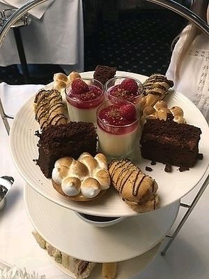 Dessert options at Crimble Hall in Rochdale