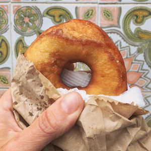 Vegan donuts  at O Burrito in Porto