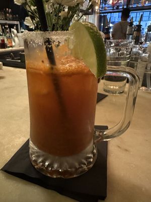 Vegan michelada  at Bar Verde in New York City