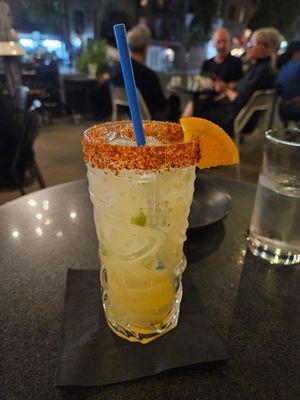 Pineapple mezcal cocktail at Bar Verde in New York City