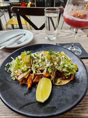 Jackfruit tacos at Bar Verde in New York City