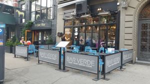 Outside at Bar Verde in New York City