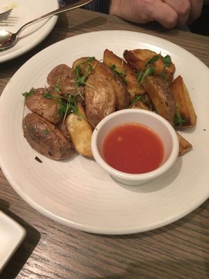 Roasted potatoes  at Bar Verde in New York City