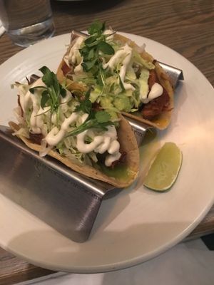 Jackfruit tacos  at Bar Verde in New York City