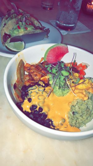 Fajita Bowl at Bar Verde in New York City