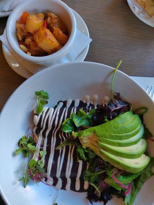 Farro Enfrijoladas at Bar Verde in New York City