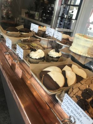 2/20 selection of vegan pastries at Red Barn Bakery in Irvington