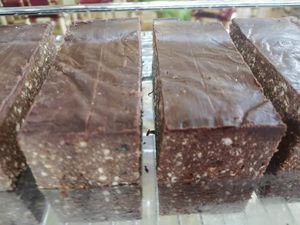 "Sport", chocolate and rum flavoured cake at Govinda Csillaghegy in Budapest