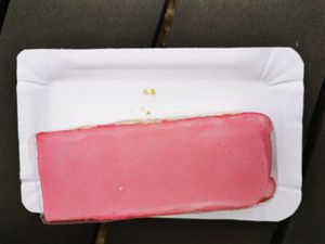 Punch cake at Govinda Csillaghegy in Budapest