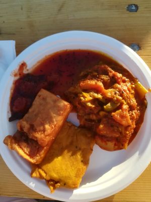 Vegan mix at the VIII. Vegan Food Fest at Govinda Csillaghegy in Budapest