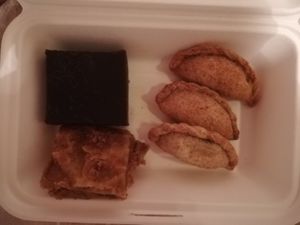 Sweet and savory goodies, all VG at Govinda Csillaghegy in Budapest