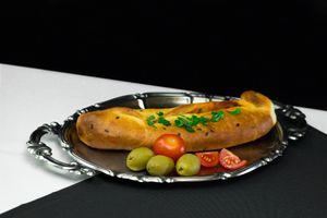 Calzone at Govinda Csillaghegy in Budapest