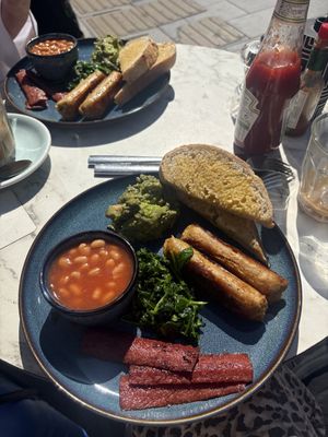 Vegan breakfast  at Corner Coffee in Cardiff