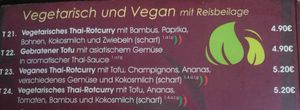 Veg menu part 4 at Anh Duc Wok in Dresden