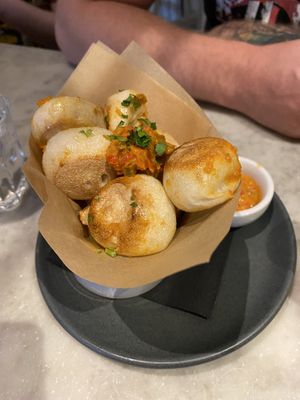 Spicy dough balls at Pizza Express - North Bridge in Edinburgh