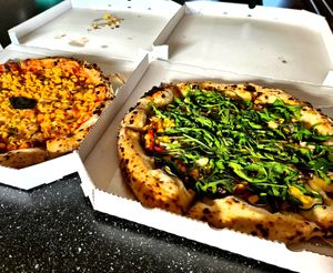 Pizza from delivery. at i Nonni Cremeria in Bratislava