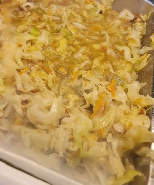 Hot item cabbage ~ 3/4/22 at Seng Hee Vegetarian Food in Northeast Singapore