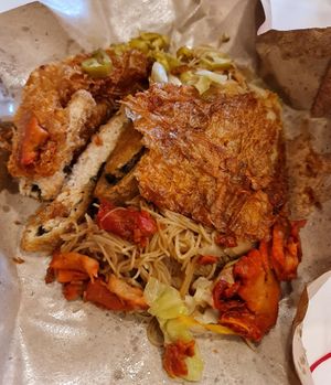 Filling $5 Vege Mee Hoon ~ 3/4/22 at Seng Hee Vegetarian Food in Northeast Singapore