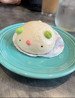 Red bean bun w friends  at Noodles in Northampton