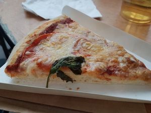 pizza 3 cheese margarita at One Planet Pizza in Norwich