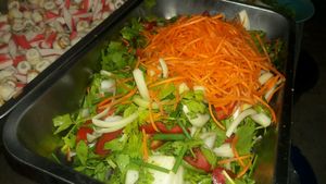 Mixed salad glass noodle at Give Green Farm House Restaurant in Muang