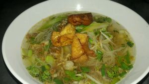 Vegetables in sugar cane soup at Give Green Farm House Restaurant in Muang