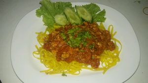 Tomatos sauce at Give Green Farm House Restaurant in Muang