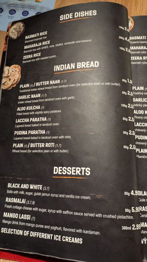 Breads / rice at Masala Darbar in Bratislava