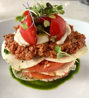 Celery root lasagne: as amazing as it looks! at Plant Miami in Miami