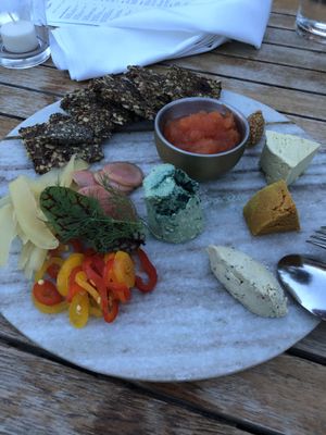 Cheese plate with additional blue cheese added.   at Plant Miami in Miami