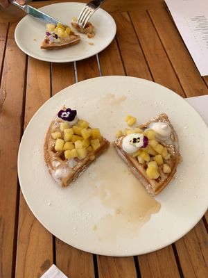 Waffles are insanely delicious ! at Plant Miami in Miami