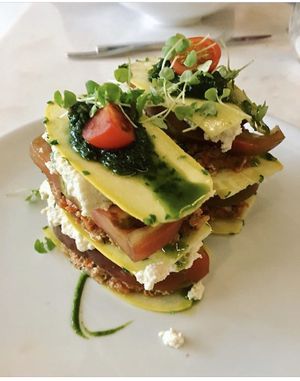 Summer squash lasagna   at Plant Miami in Miami