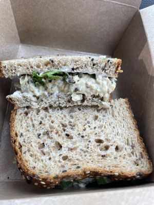 Not “tuna” sandwich  at Karma Kitchen & Juicery in Mystic