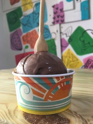 Chocolate and almonds  at Heladeria Keene's in Panama City