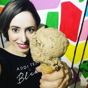 Vegan Nutella icecream ";Loca Ella"; at Heladeria Keene's in Panama City